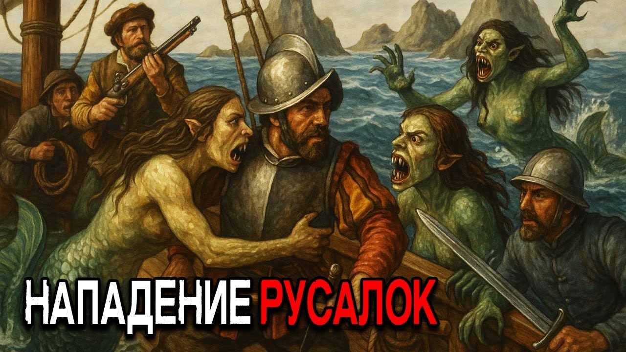 В 1521 Году Испанские Моряки Были Атакованы Русалками Возле Канарских Островов