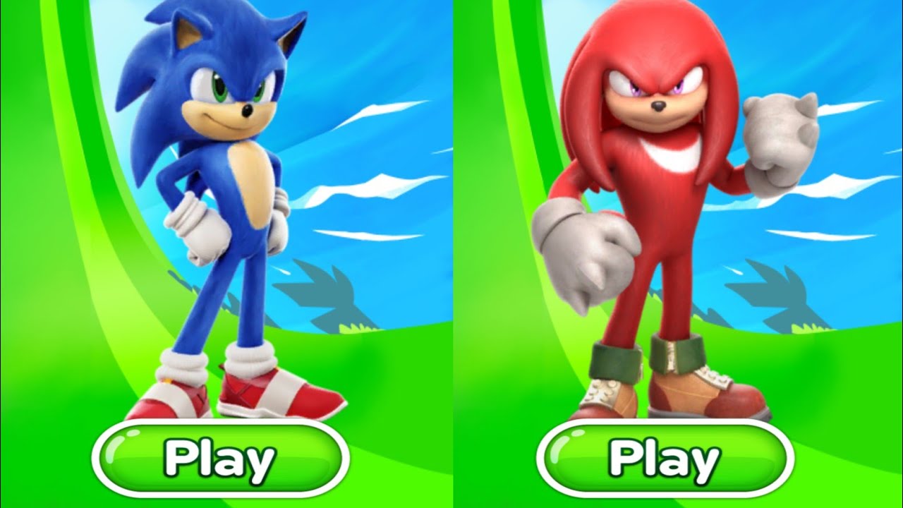 Sonic Dash - Movie Sonic Vs Movie Knuckles Vs All Bosses Zazz Egman ...