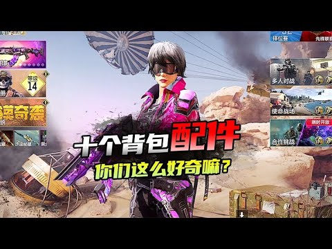 【使命召唤手游】我的十个背包+配件 #不二哥哥Codm