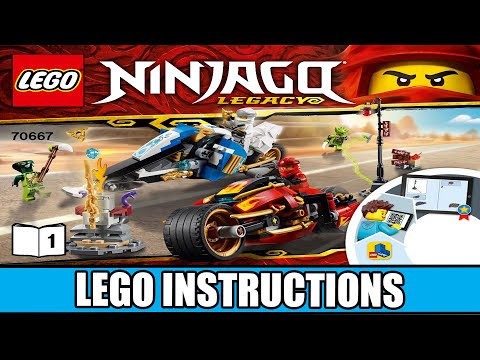 LEGO Instructions | Ninjago | 70667 | Kai's Blade Cycle & Zane's