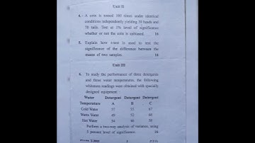 M.Com (First Semester),2022 | Statistical Analysis For Business | #gurugramuniversity