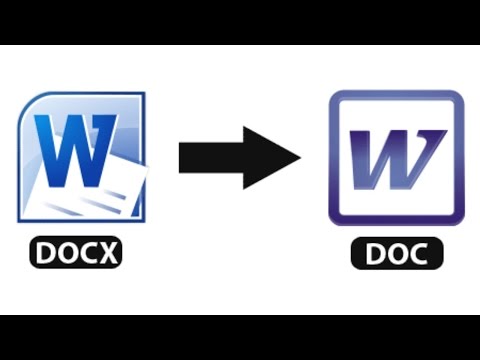 Вопрос: Как конвертировать DOCX в DOC?