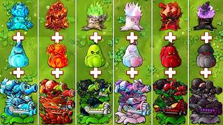 PVZ 1 Fusion 4.0 Challenge!! Team Gatling VS Torchwood Squash VS Obsidian Gargantuar - Who Will Win?