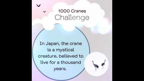 Thumbnail of 1000 Cranes Challenge!