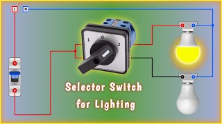 Selector Switch for 2 Lights || Electrical Simulation