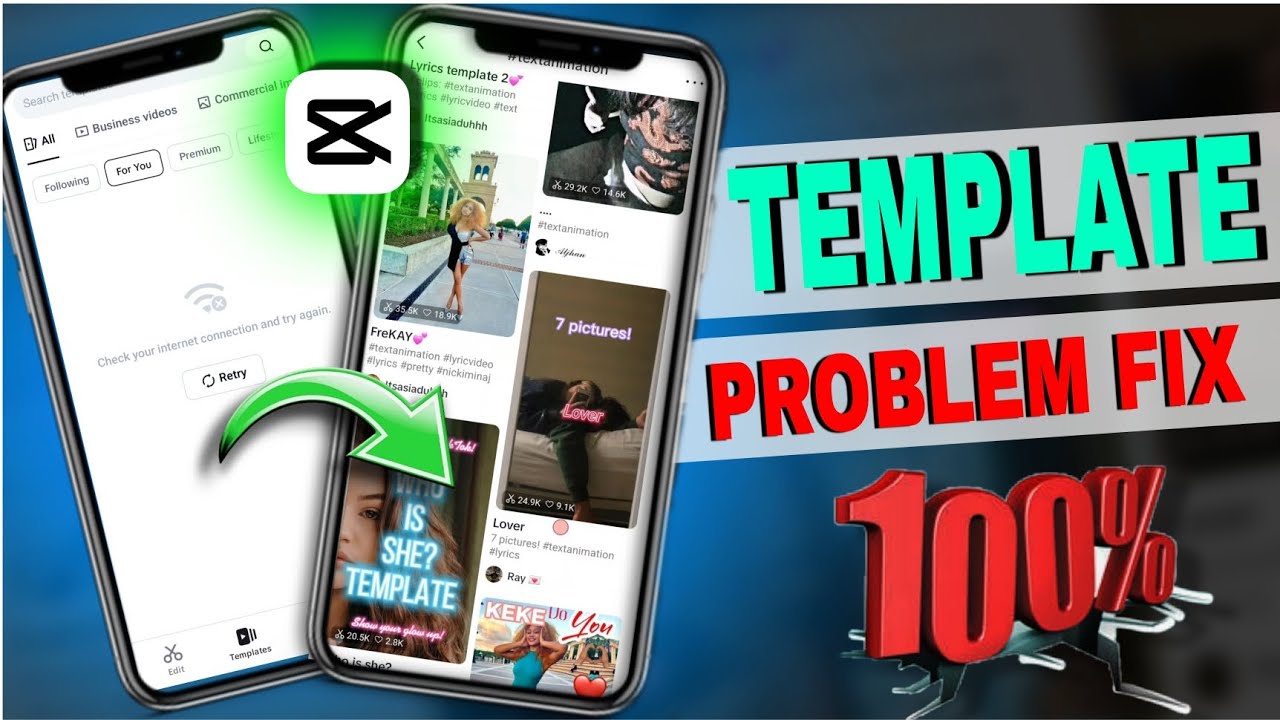 Capcut template network problem | capcut template not showing - YouTube