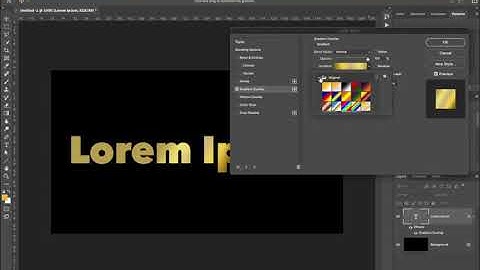 Photoshop CC – Layer Effects - Gradient Overlay