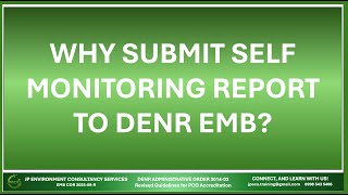 Why submit Self Monitoring Report to DENR EMB