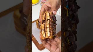Double Layer Nutella Banana Sandwich Recipe 🍫🍌 #nutella #shorts #youtubeshorts
