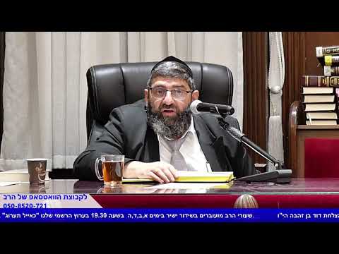 הרב אייל עמרמי - הלכות שבת - ט' מרחשוון תשפ"ג