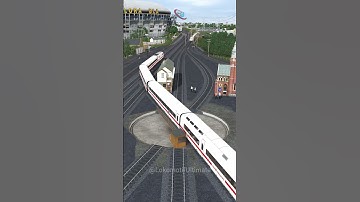 2 Kereta Api Cepat Melintasi Persilangan Turntable 3 Kereta Api #train #railtrack #railway #shorts