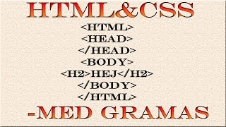 HTML & CSS svenska - 1 - Kom igång