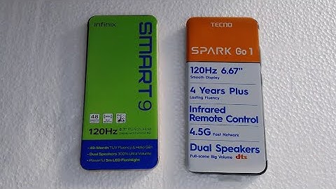 infinix smart 9 vs Tecno spark Go 1 : speed comparaison