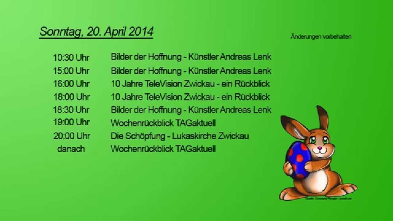 Das Osterprogramm bei TeleVision Zwickau
