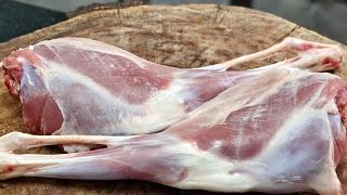 Professional Lamb Leg Cutting | Precise Meat Cutting & Butchery Skills