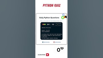 Python Coding Challenge Day - 82 | What is the output of the following Python Code?  #python #quiz