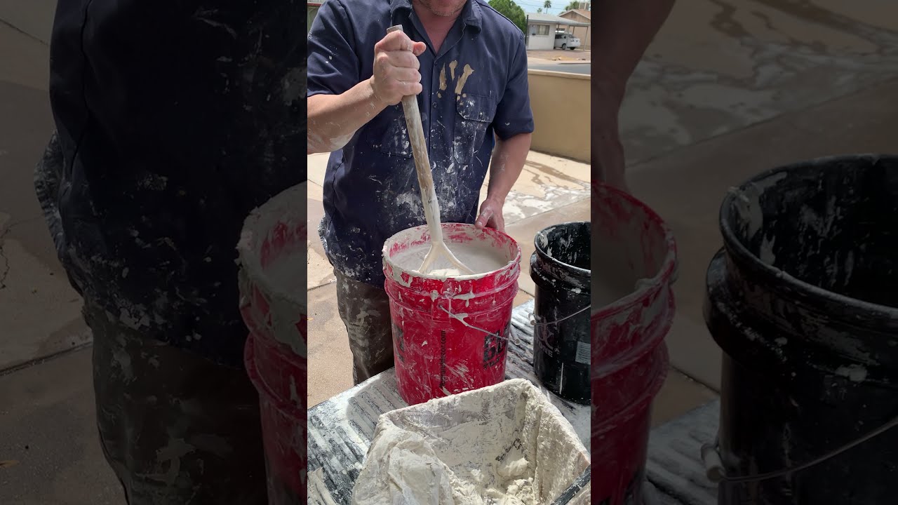 Mixing sheetrock muds joint compound muds how to mix and store these ...