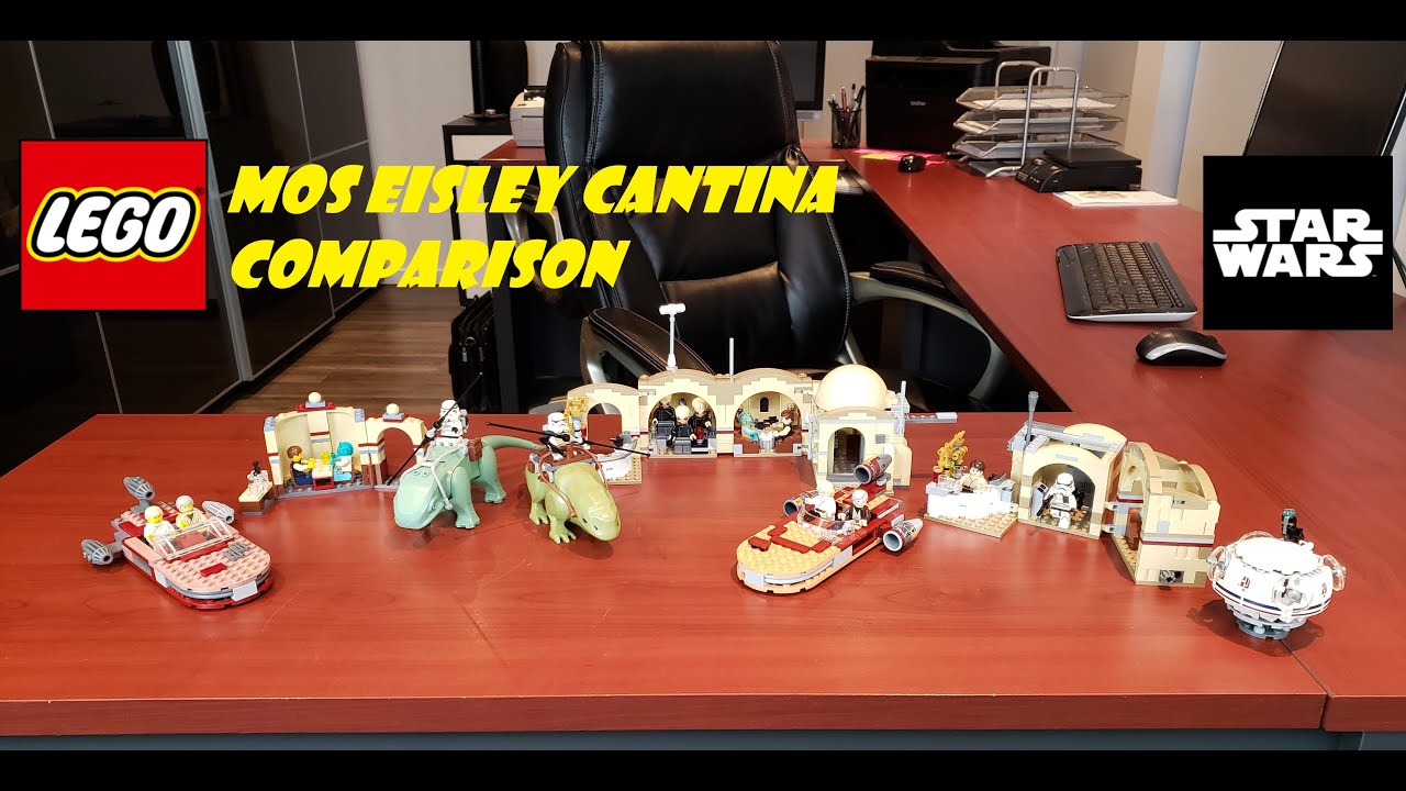 LEGO Star Wars MOS EISLEY CANTINA 4501 (2004), 75052 (2014) и 75205 (2018) Сравнение!