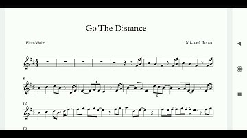 Go The Distance Sheet Music - Flute/Violin