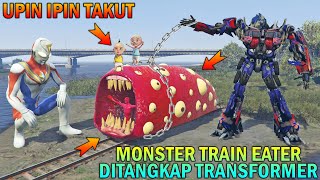 THE TRANSFORMER ROBOT CATCHES TRAIN EATER MONSTER - GTA 5 BOCIL SULTAN