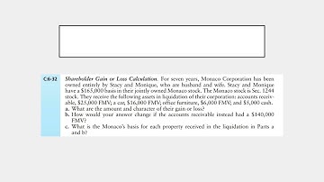 Corp  Liquidating Distributions   shareholder