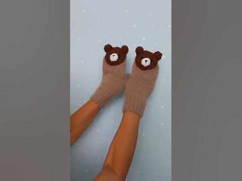 Варежки-мишутки. - YouTube
