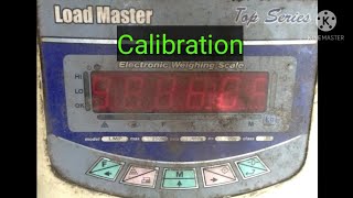 Load Master Weighing Scale Calibration