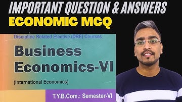 TY Sem 6 Business Economic Important Questions I Mumbai university I Panda sir I Accounts Addicted