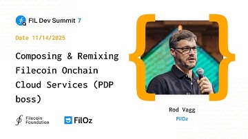 Composing & Remixing Filecoin Onchain Cloud Services (PDP boss)