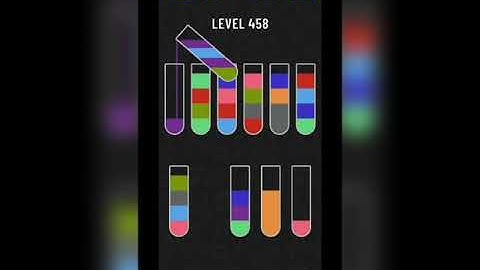 Water sort puzzle level 458