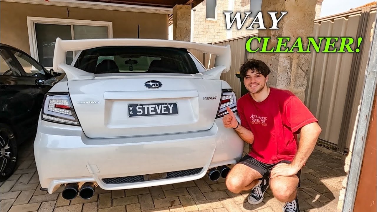 Paint Matching The Boot Lid Garnish On My 2011 WRX!