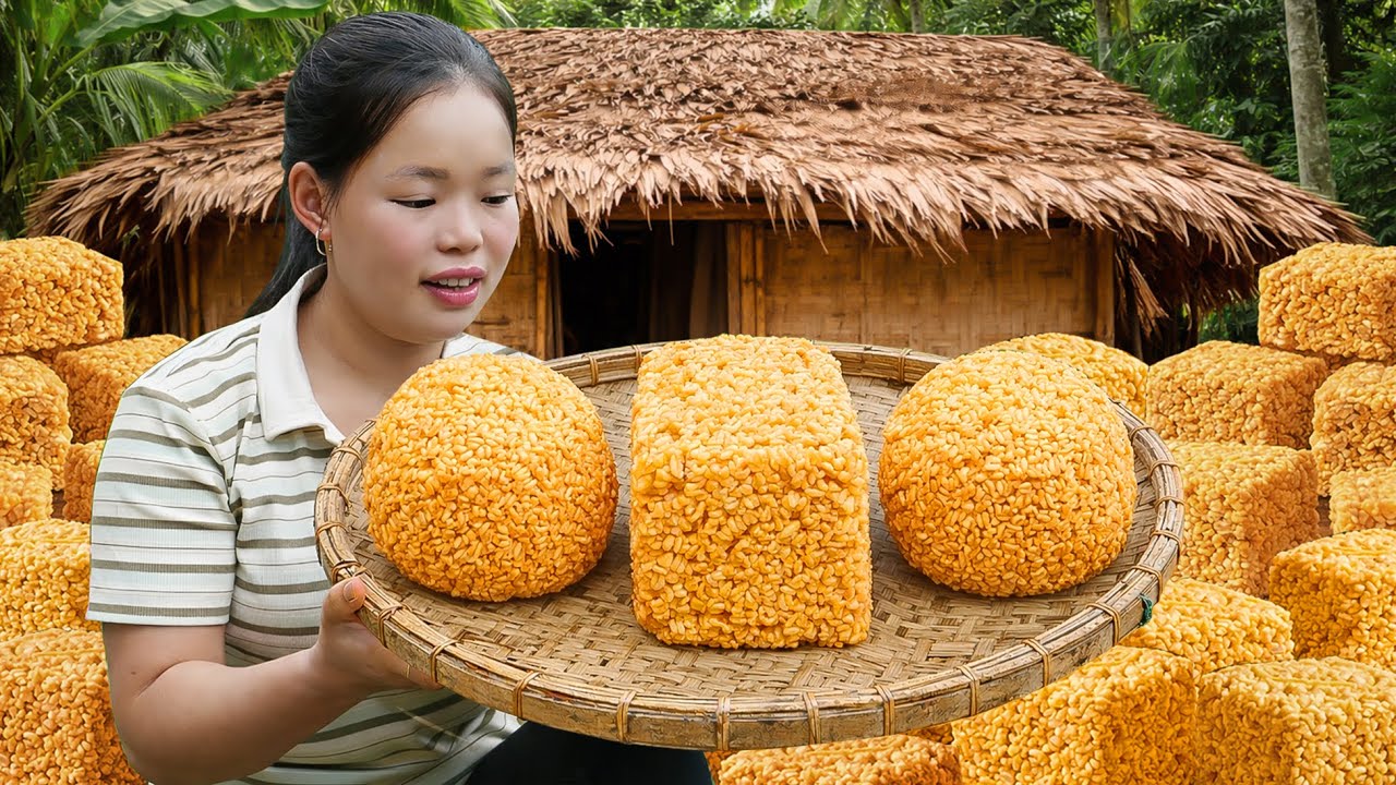 How to Make Puffed Rice Candy at Home— Bringing Back the Best Childhood Treat for Sell | Simple Life