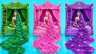 Fluffy, Golden & Amethyst Huntrix Bedroom! Kpop Demon Hunters Room Makeover