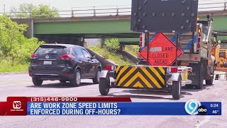 Do you have to follow work zone speed limits on weekends and nights Wealth