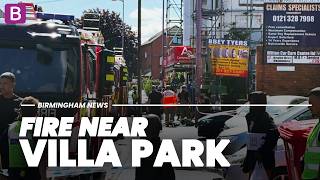 A fire has broken out near to Villa Park