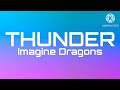Imagine dragons  thunder lyrics
