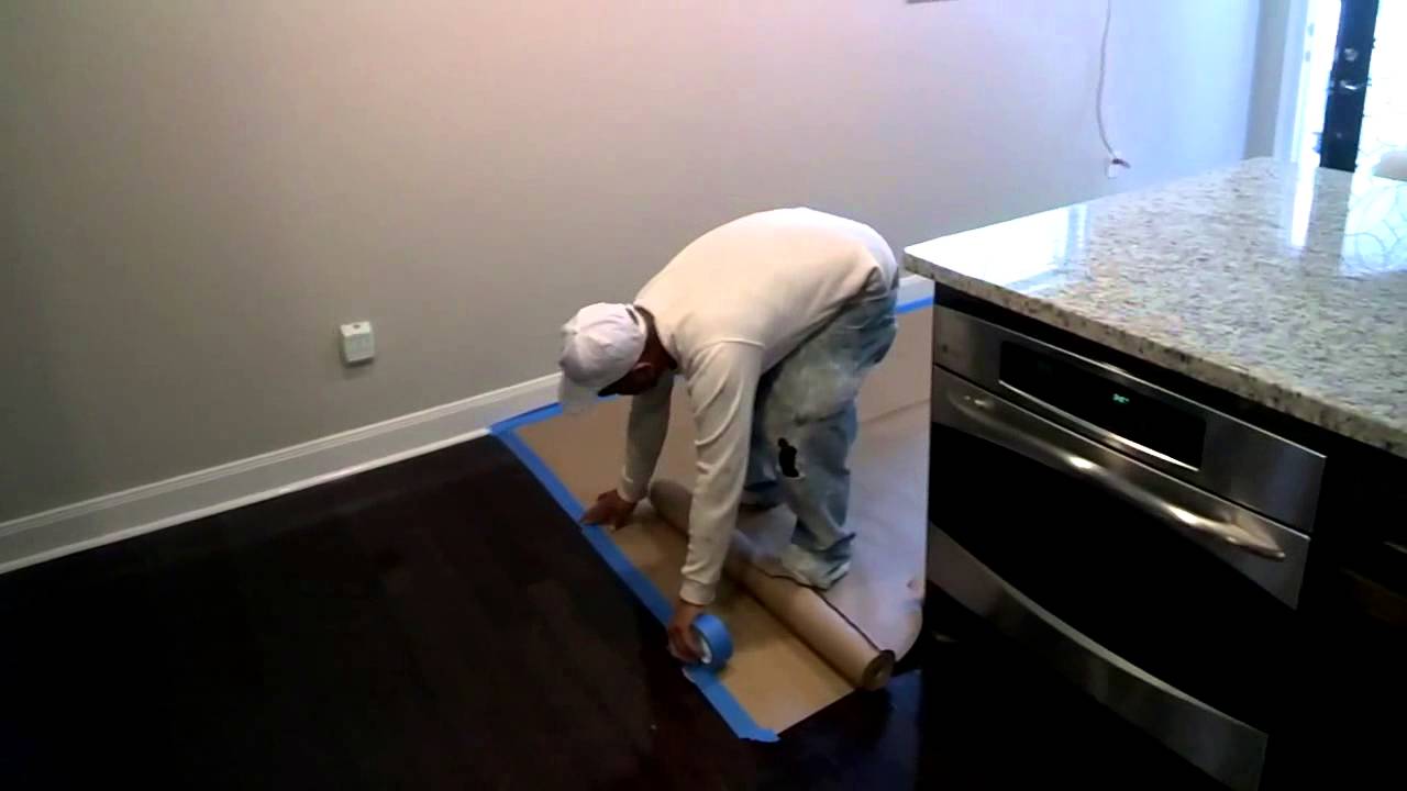 we protect wood floors during construction
