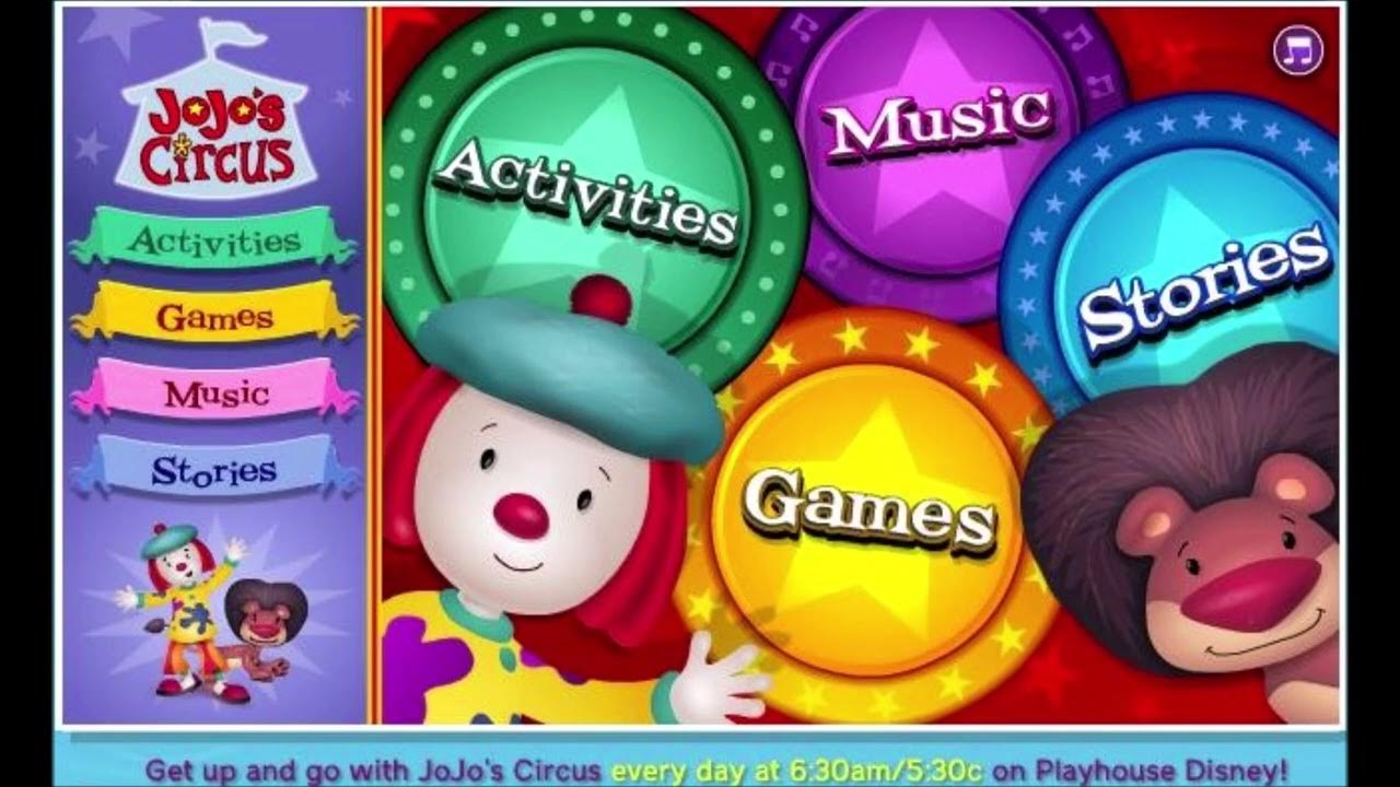 JoJo's Circus Homepage Music YouTube