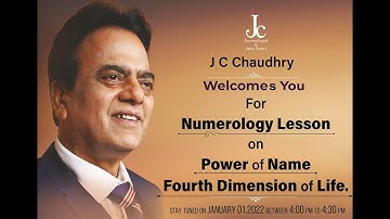 Power of Name | How to Know your Lucky Name Number | Numerology Session by J C Chaudhry