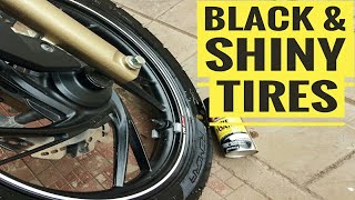 SECRET TO CLEAN SHINY & BLACK TIRES | CRACK PREVENTION ON TIRE | APACHE 200 | ARMOUR ALL TIRE FOAM screenshot 2