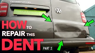 HUGE DENT REPAIRED WITHOUT PAINTING! | (PART 2)Using PDR By Dent-Remover