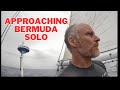 Solo sailing  approaching bermuda