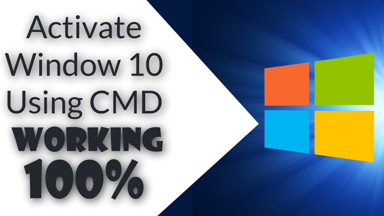 how to use cmd to activate windows 10