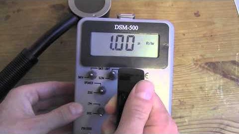 DSM-500 Digital Radiation Survey Meter Demo