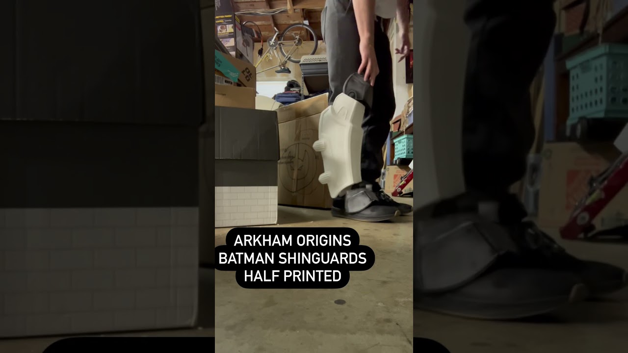 3D printed Batman Arkham Origins Shinguards