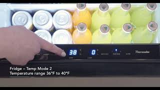 How to Control the Temperature Settings in Your Under Counter Refrigerator and Freezer Drawers