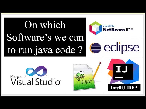 On which software's we can run java programs ?