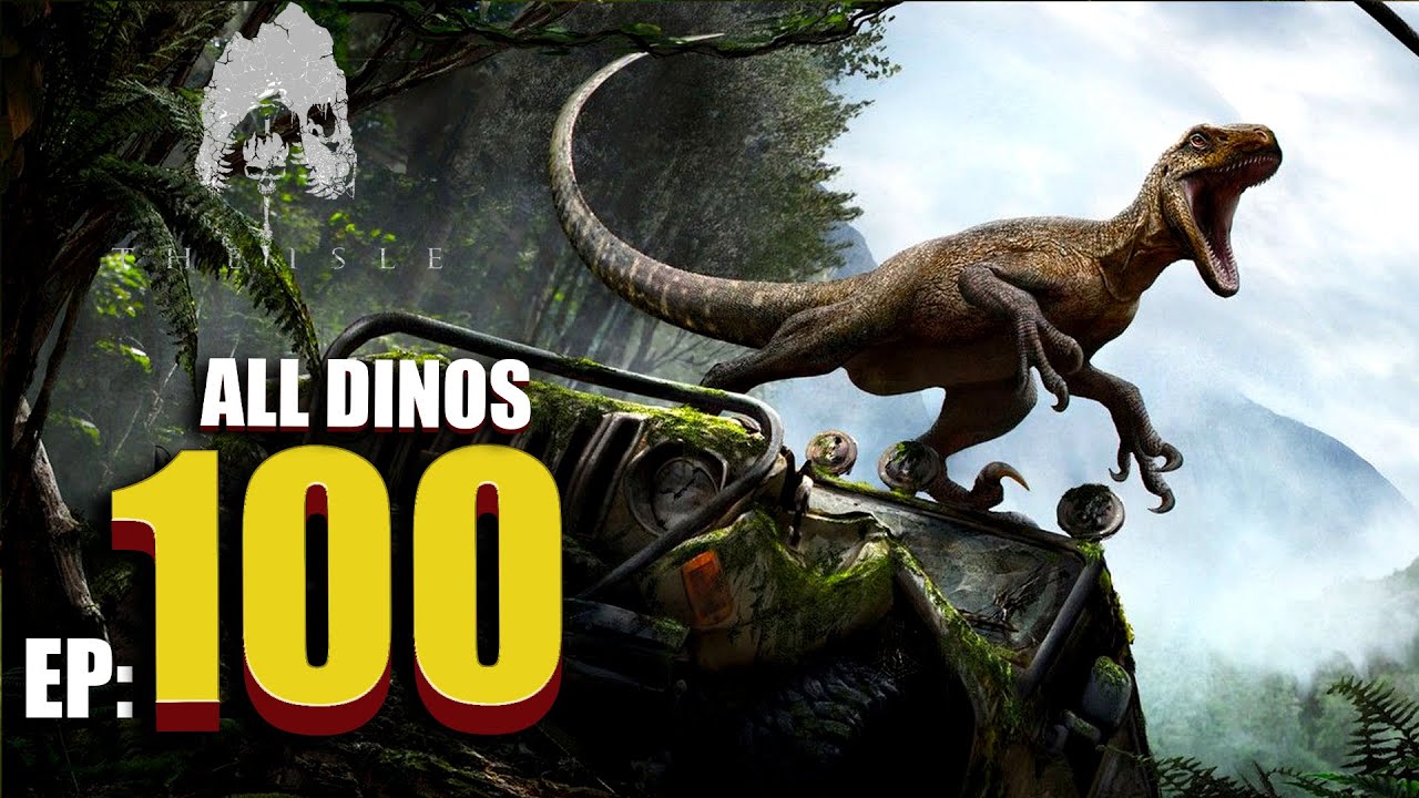 THE ISLE PART 100 EVRIMA ALL DINOSAURS 😮 FIGHT OF