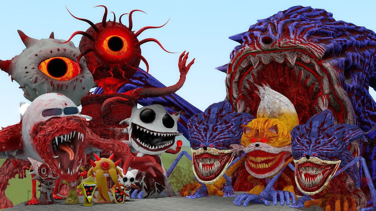 UPGRADED MONSTERS DOCTOR NOWHERE VS UPGRADED SEA ZOOCHOSIS SONIC TAPES In garry's mod!