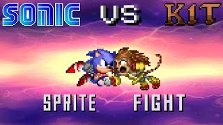 Sonic VS Kit sprite fight extravaganza